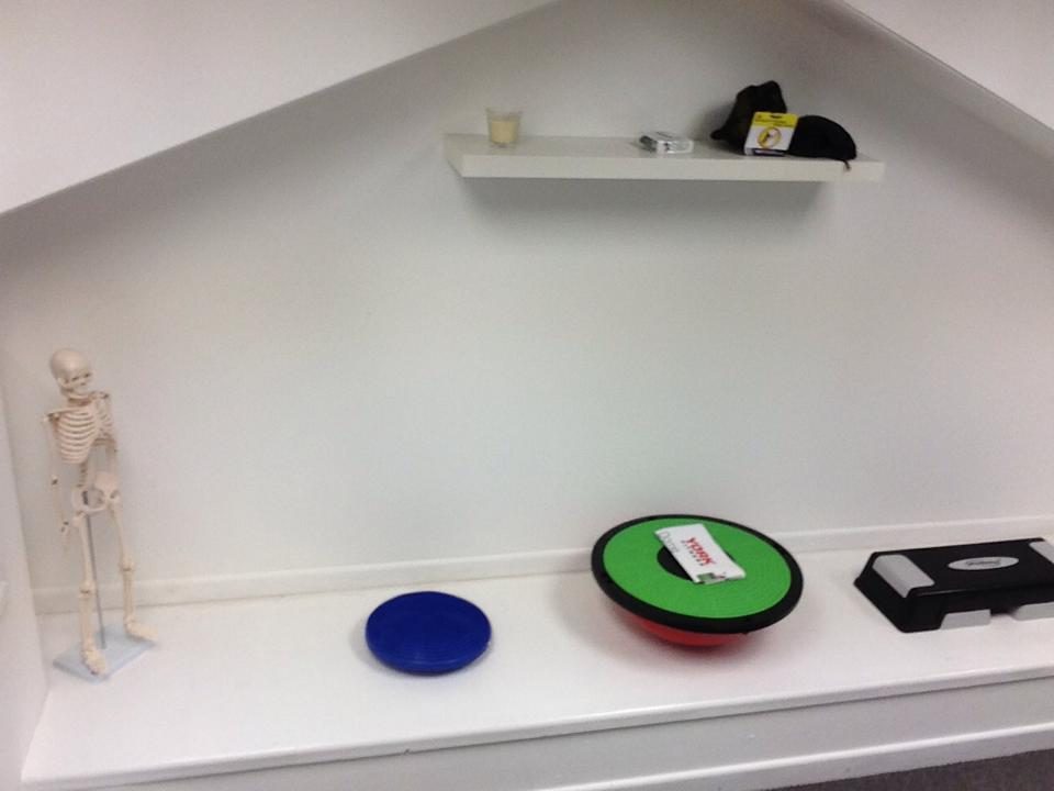 Derry Physio office photo: balance and rehabilitation equipment